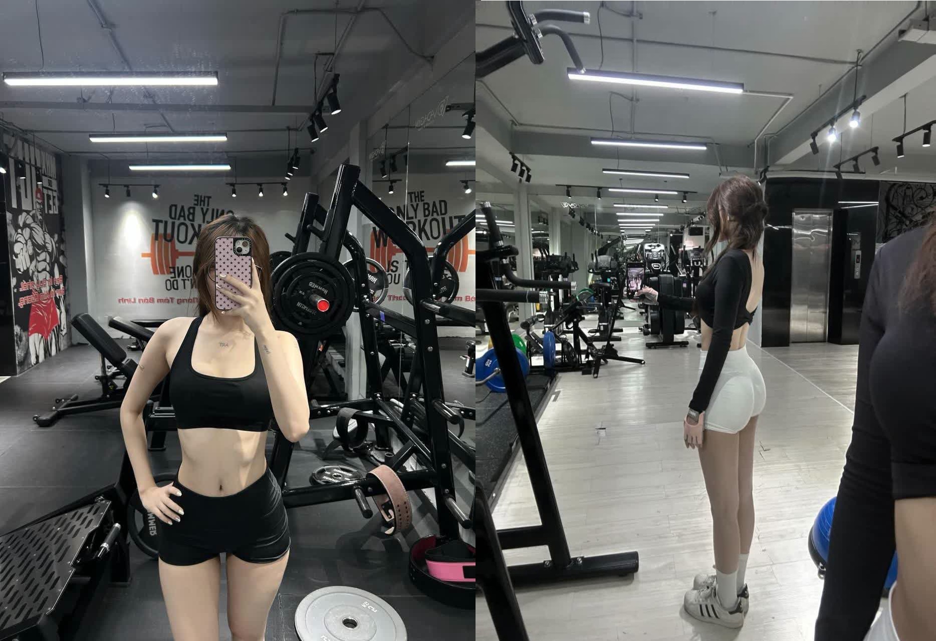 Phim Em tập gym squat trên chim anh muốn gãy