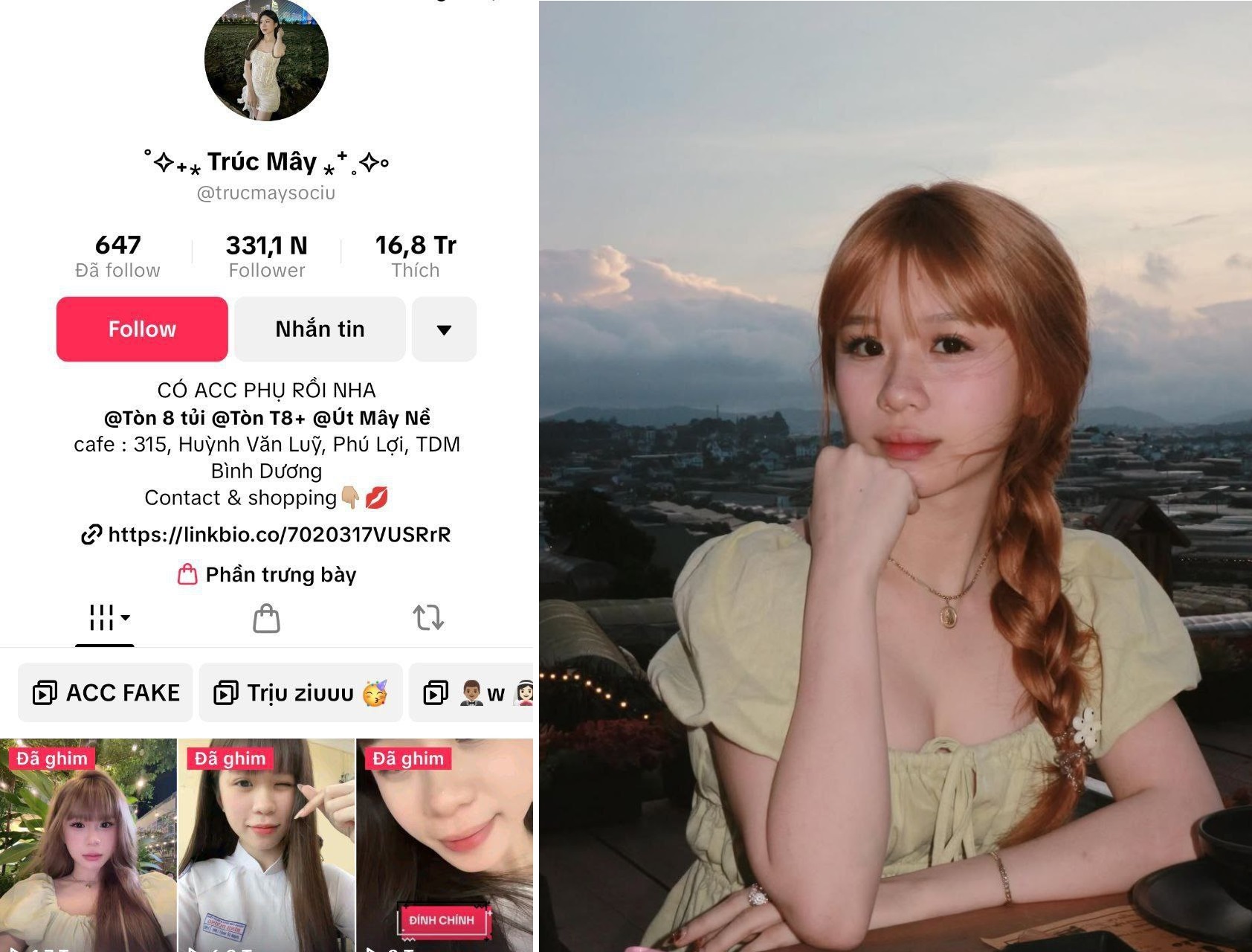 Lộ clip khiêu dâm Trúc Mây TikToker nóng bỏng